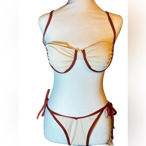 Zaful Forever Young String Bikini Size 6 - Picture 1 of 8